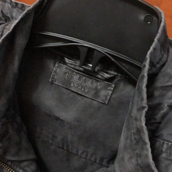 Talula Cargo style jacket w/ hoodie, Charcoal, S - Picture 2 of 4